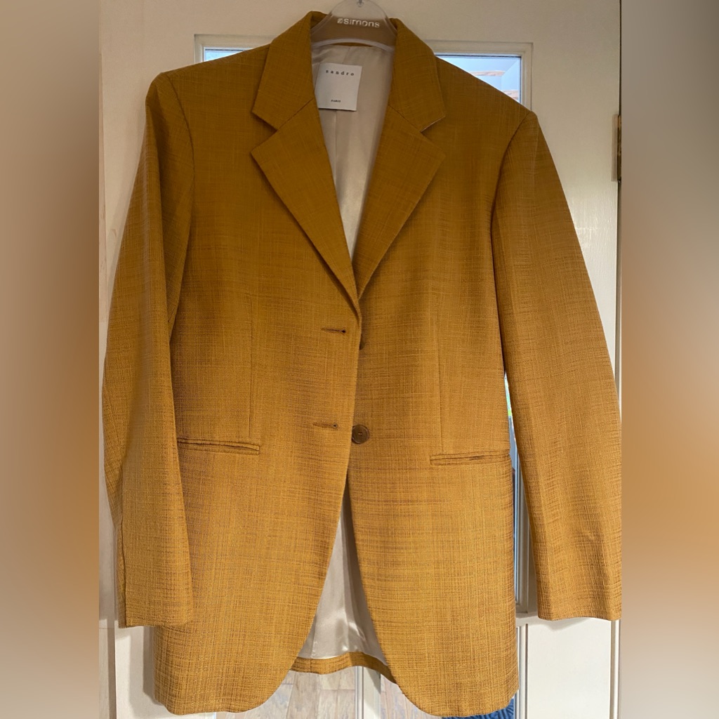 Sandro- Womens Mustard Yellow Blazer